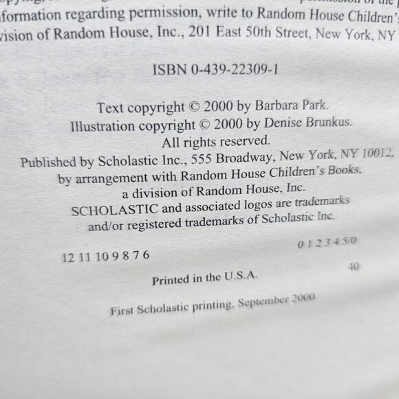 Junie B. Jones Has A Peep in Her Pocket Books Mixed Lot of 9 Barbara Park - Picture 14 of 16